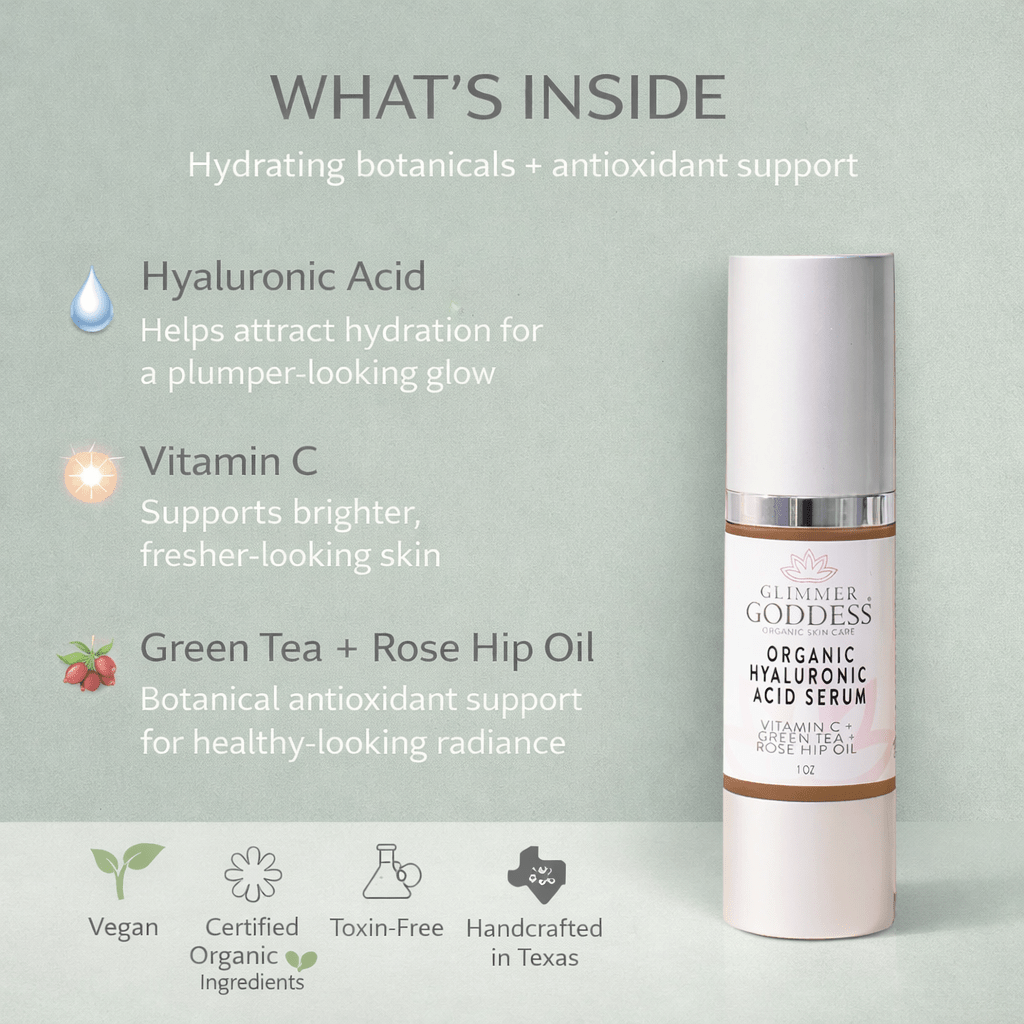 Organic Hyaluronic Acid Serum – Plumping Hydration 1 oz.