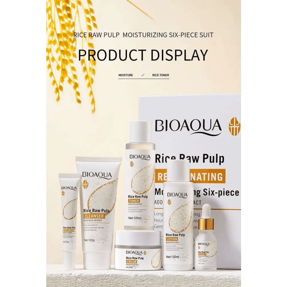 Rice Skin Rejuvenation Skincare Set with Eye Cream