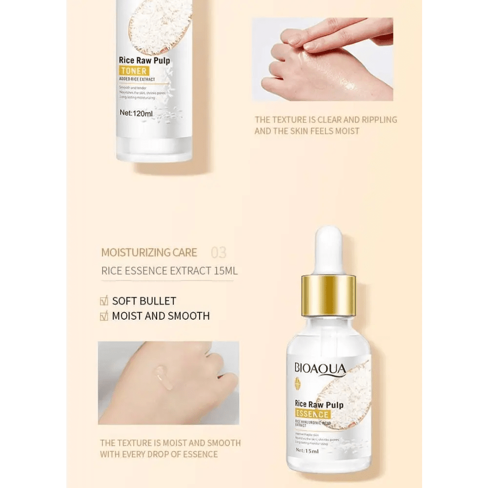 Rice Skin Rejuvenation Skincare Set with Eye Cream